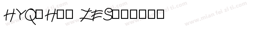 HYQiHei ZES字体转换